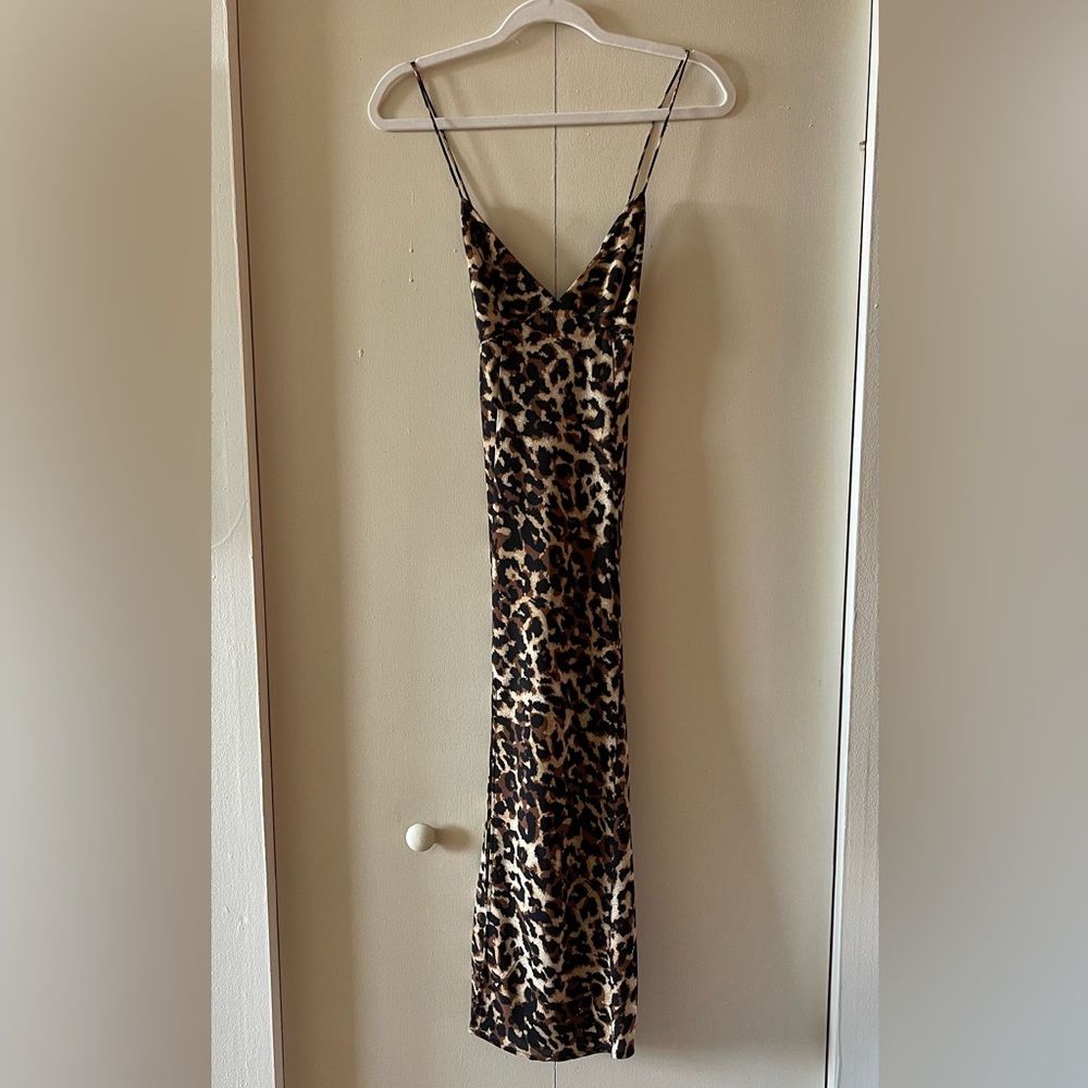 RESA | Harper Slip Dress in Leopard